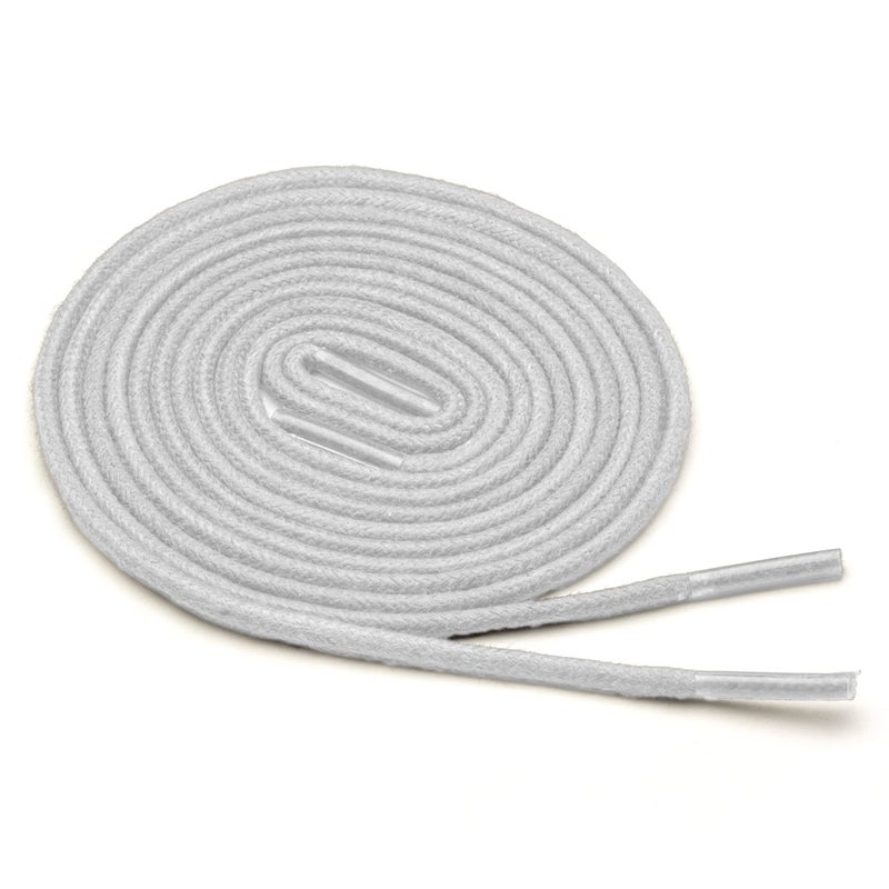 Benchmark Basics White 30" Round Waxed Cotton Shoelaces | 2mm (5/64â€) Width (30 Inches, White) - Image 3